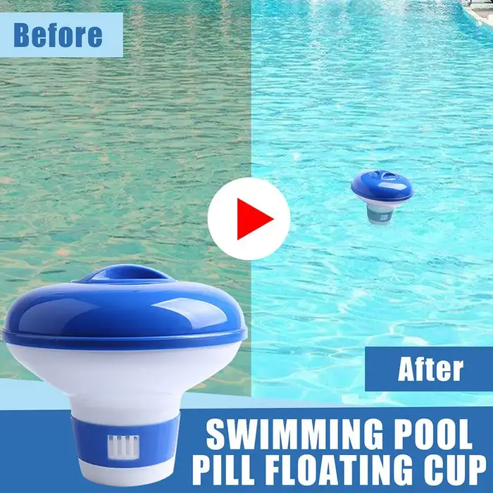 Distributeur de chlore flottant pour piscine, purificateur d'eau, applicateur automatique, stérilisateur, nettoyeur de piscine
