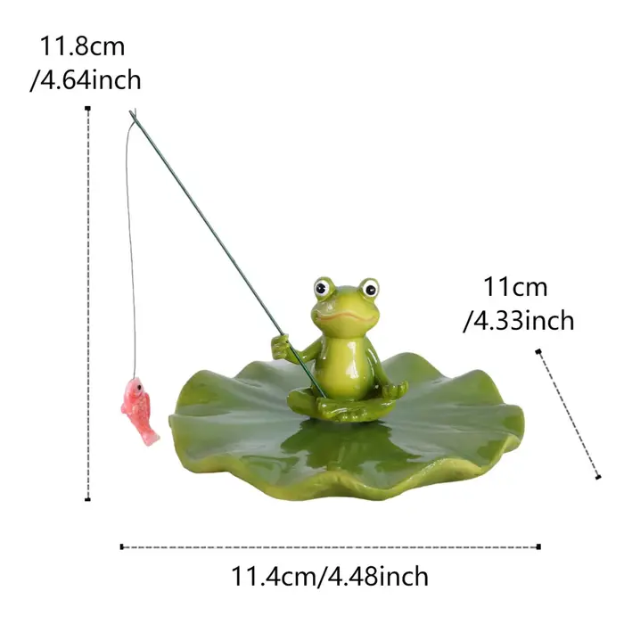 Statue de grenouille flottante
