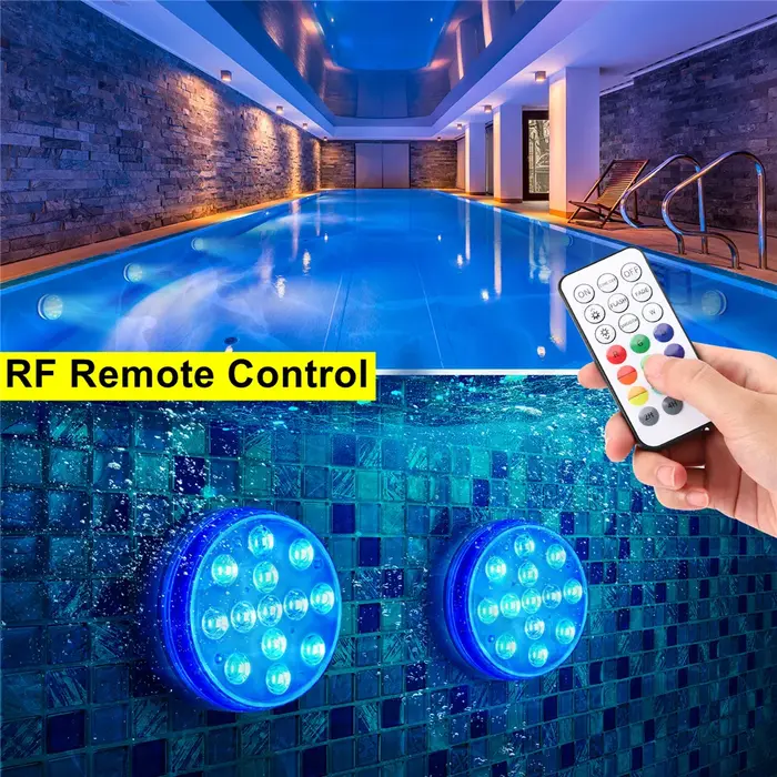 Lumières submersibles LED étanches pour piscine