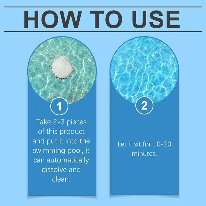 Comprimés de nettoyage de piscine 100G
