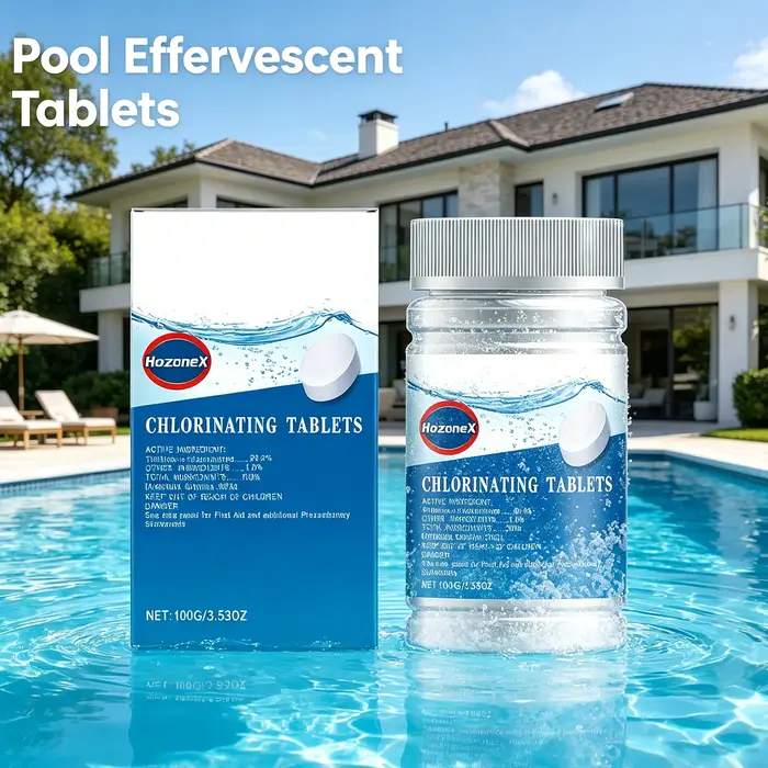 Tablettes effervescentes pour le nettoyage des piscines
