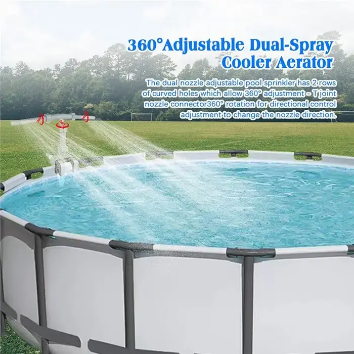 Fontaines à double cascade pour piscine hors sol