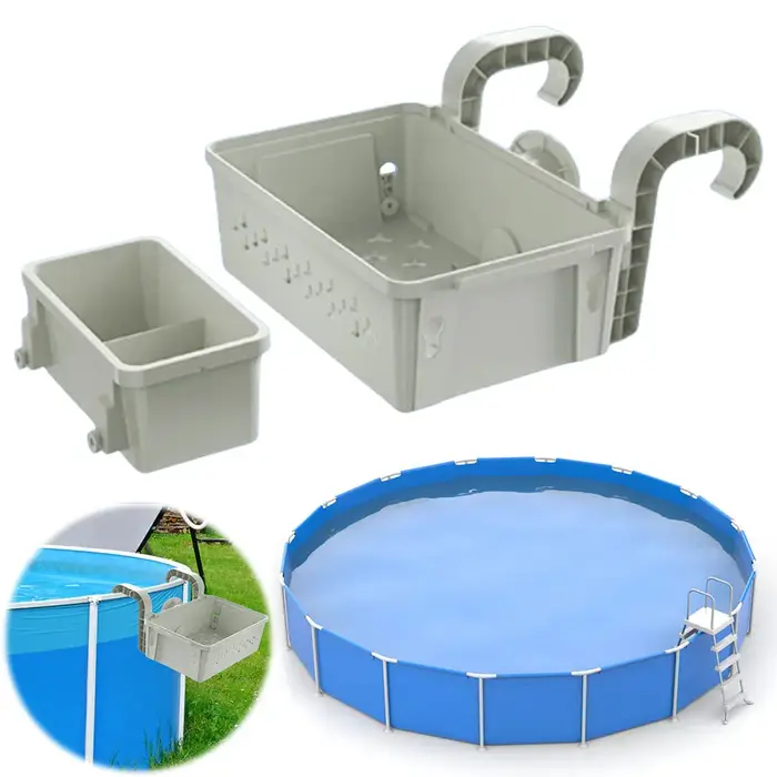 Mir de rangement au bord de la piscine