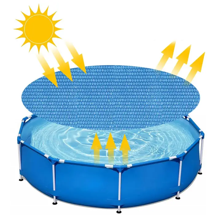 Couverture de piscine solaire ronde en Film PE