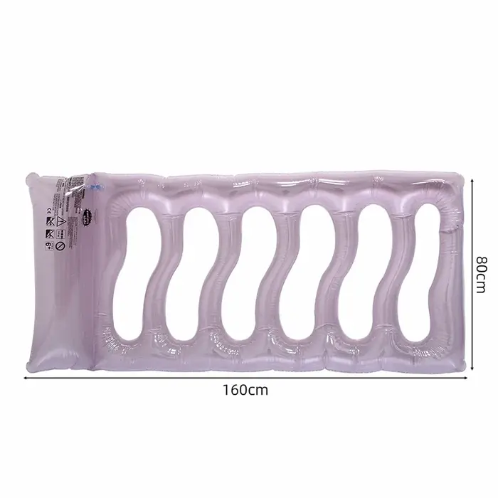 Matelas flottant gonflable pour piscine et plage, lit de relaxation aquatique