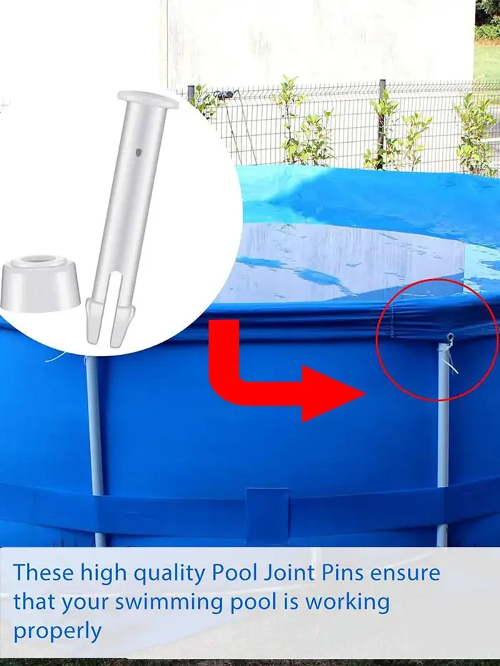 Goupilles de joints de piscine en PVC, 15/30/5.5 Cm, 6/7 pièces de rechange