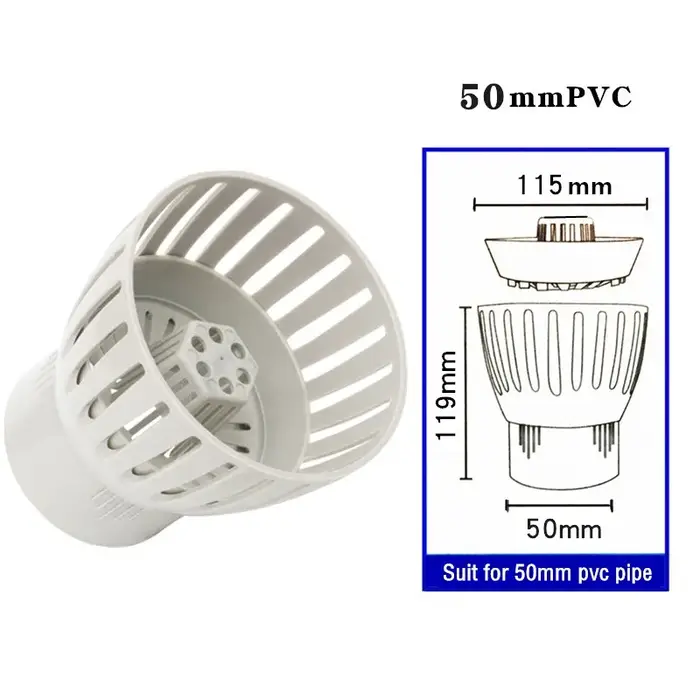 Filtre flottant pour piscine, bouchon de vidange pour bassin à poissons Koi, empêche les poissons d'