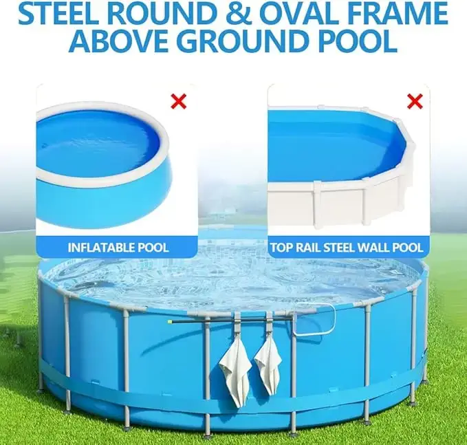 Support de filet à feuilles pour piscine et outils de nettoyage