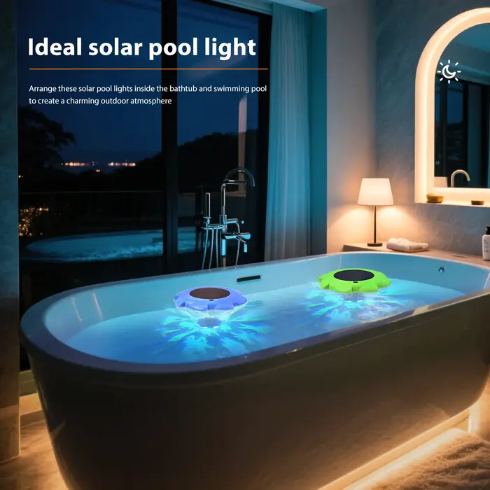 Lampes flottantes solaires pour piscine