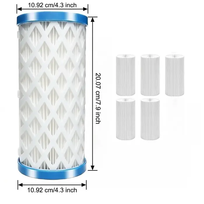 Cartouche filtrante de piscine réutilisable, 5 pièces, pour Intex Type A/C, équipement de pompe à ea
