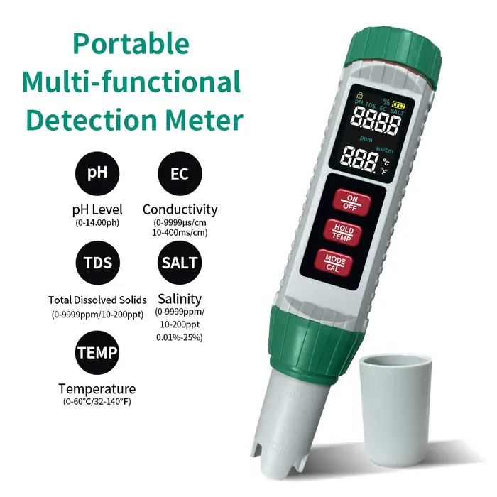 Testeur numérique de PH 5 en 1