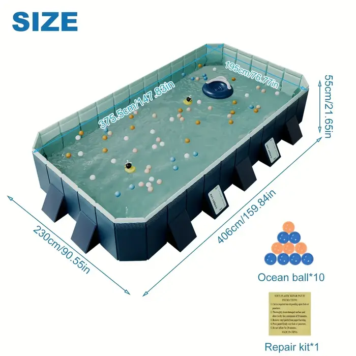 Grande piscine familiale extérieure