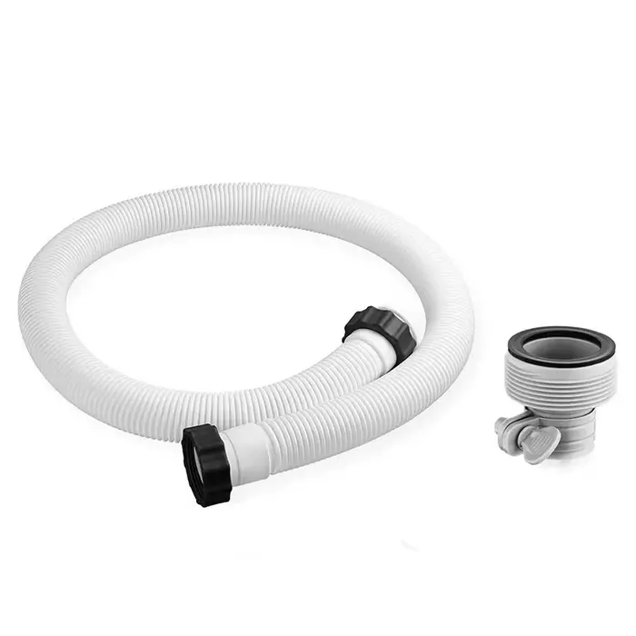 Tuyau de pompe à eau de piscine de 1,5 pouces de diamètre avec adaptateurs de tuyau, tuyau de rempla