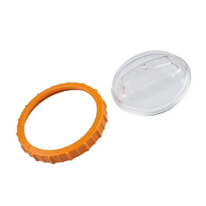 Préfiltre de pompe à sable transparent noir orange pour réparation