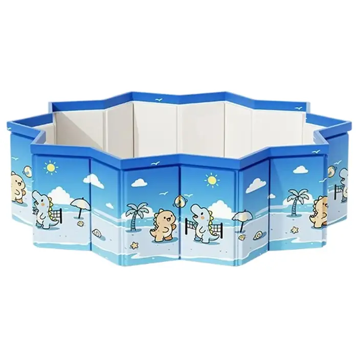 Piscine pliable antidérapante de 90/120/160 cm avec tuyau de vidange, baignoire extérieure pliable, piscine antidérapante pour enfants, piscine pour enfants