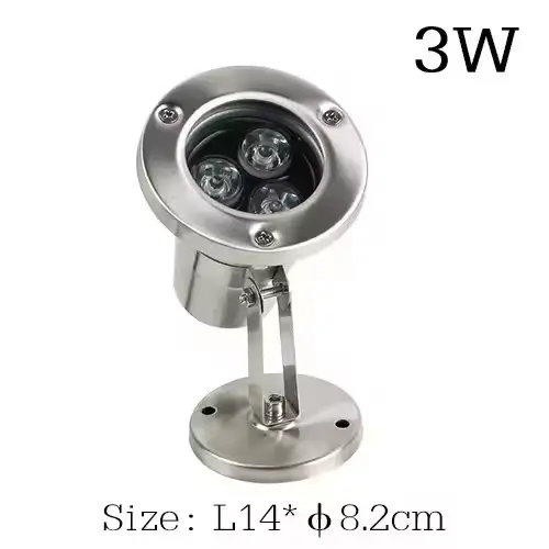 Fontaine led lumières étanche piscine lumières ip68 rgb Submersible led lampe sous-marine 6w 12w 18w