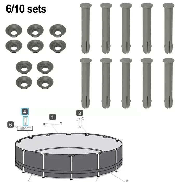 Kit de broches et joints pour piscines en acier P61754
