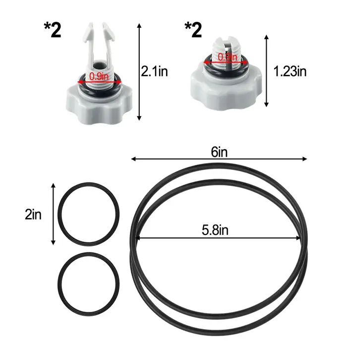 Kit de Johonneur de Pompe de Filtre de Piscine Intex 25004/2500 GPH