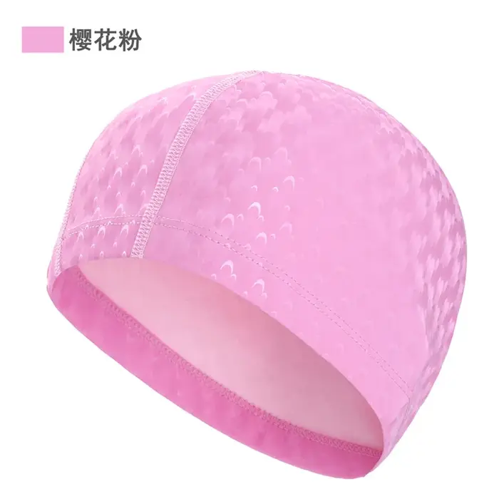 Chapeau de piscine en PU pour hommes/femmes adultes
