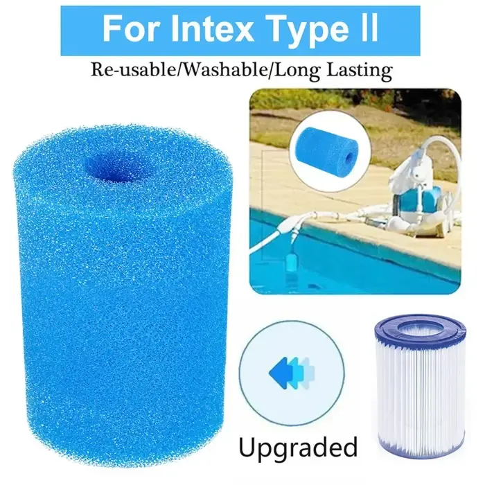 Mousse filtrante réutilisable pour piscine, type II, pour cartouche filtrante 530-800 GPH, BW58094,