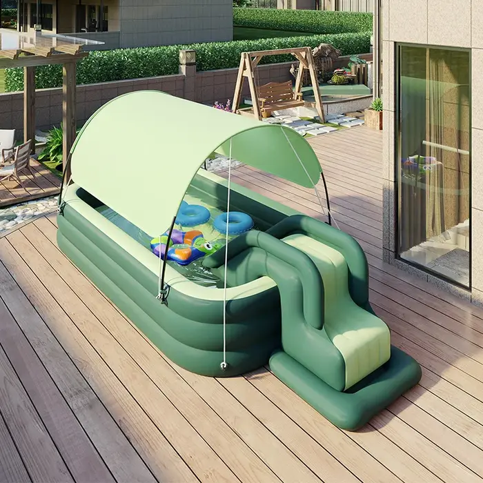 Grande piscine gonflable, parc aquatique gonflable de jardin, piscine hors sol
