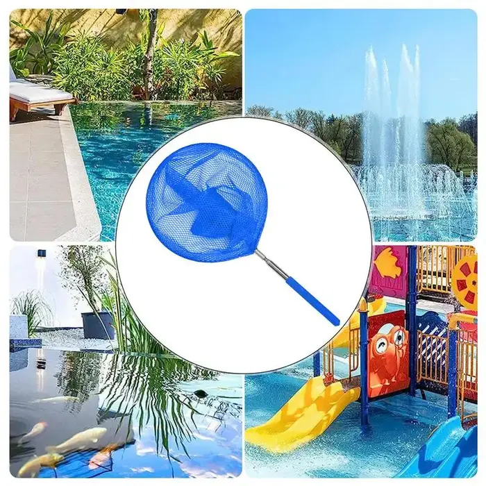 Filet d'écumoire de piscine télescopique