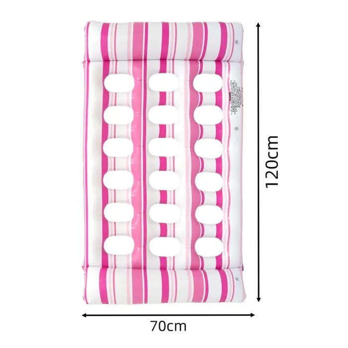 Matelas Gonflable en PVC pour Piscine, Transat Flottant Pliable, Chaise Longue Gonflable pour Fêtes 