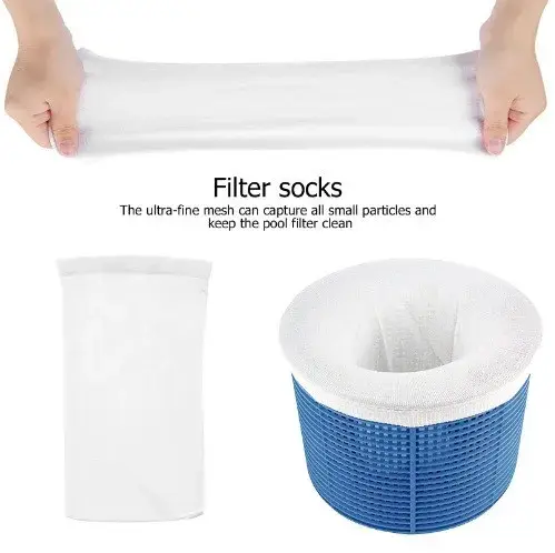 10 pièces de chaussettes en maille de nylon pour paniers de filtration de piscine