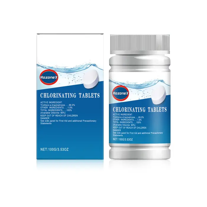 Tablettes effervescentes pour le nettoyage des piscines, 100g, purification multifonctionnelle de l'