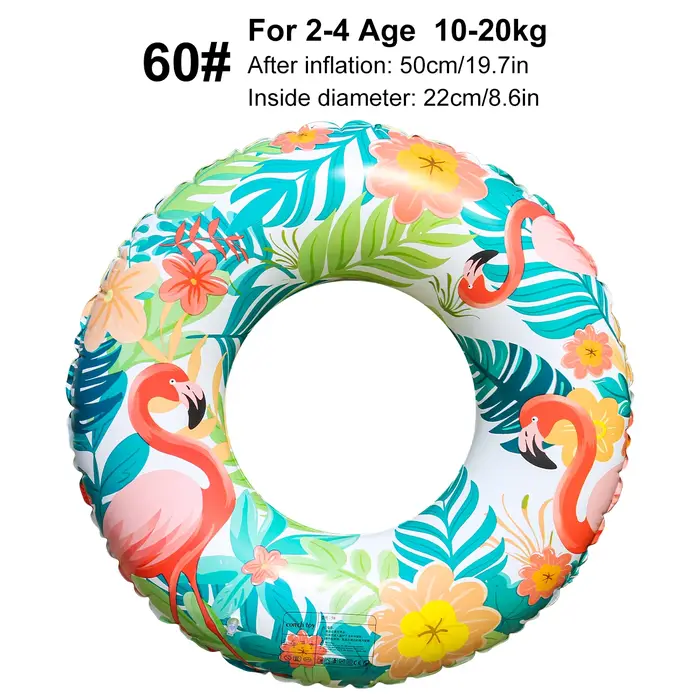 1 flotteur gonflable pour piscine, bouées de natation design flamant rose pour adultes, jouets de pl