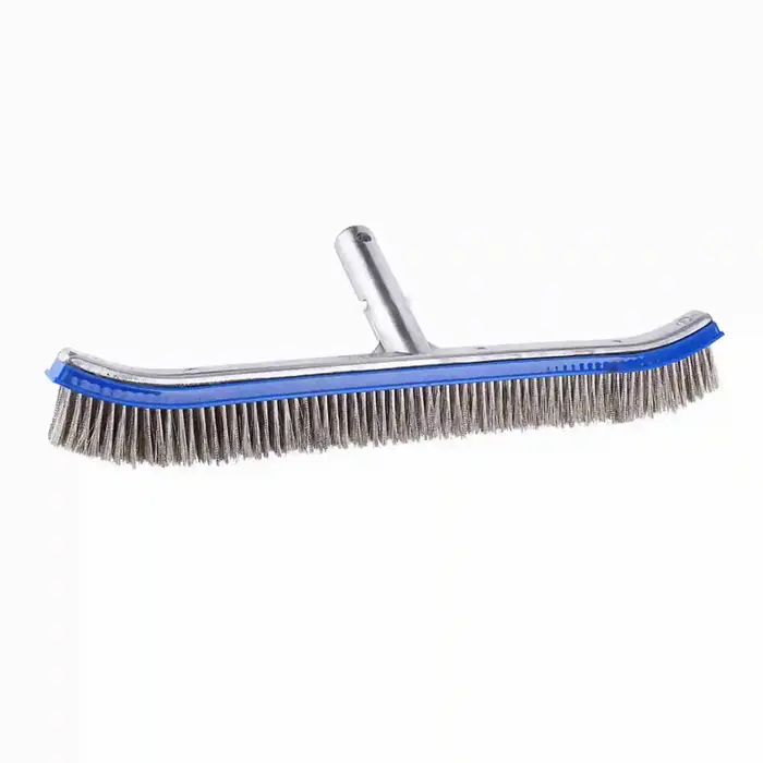 Brosse en acier pour piscine de 18 pouces