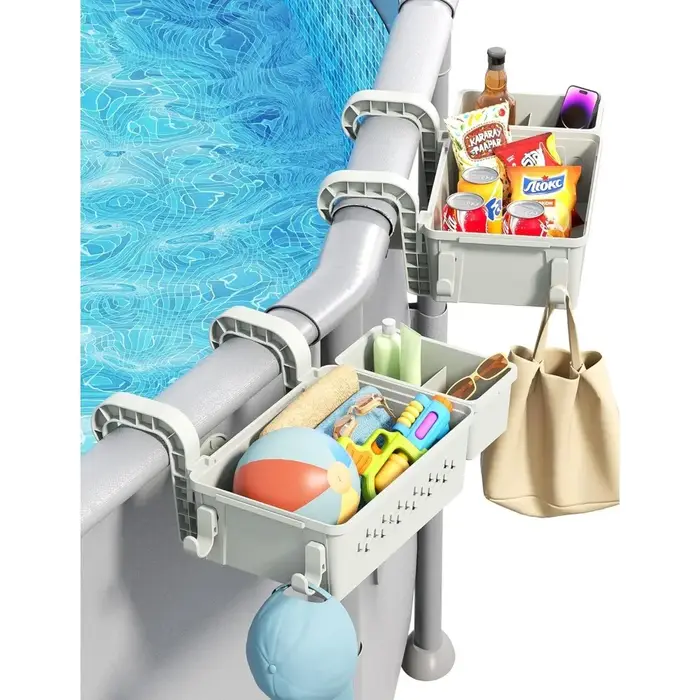 Panier de rangement amélioré 2026 pour piscine - Accessoires