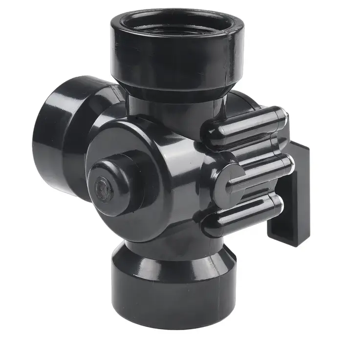 Raccord de tuyau de piscine, contrôle de Valve de piscine à 3 voies, déviation du débit d'eau, mélange de sortie barbelée droite, débit d'eau efficace