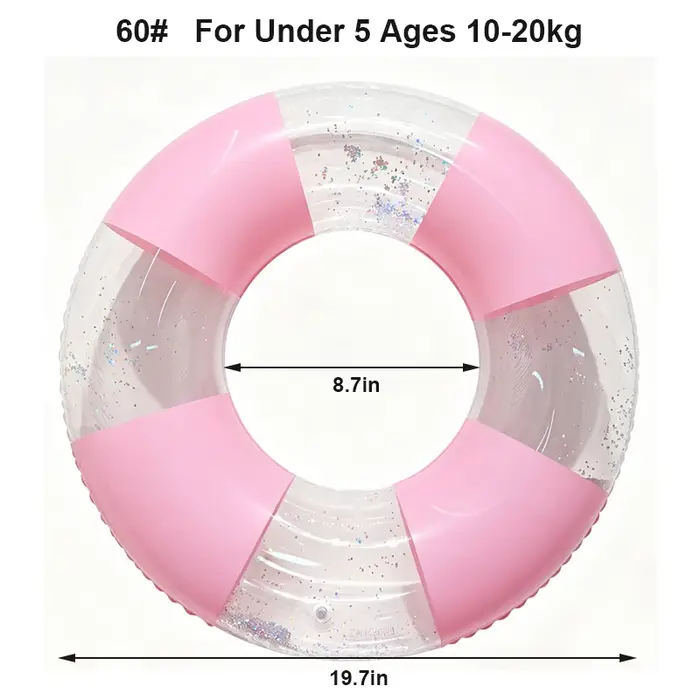 Bouée de piscine rétro à rayures, tube gonflable pour adultes, anneau de natation, jouet flottant po