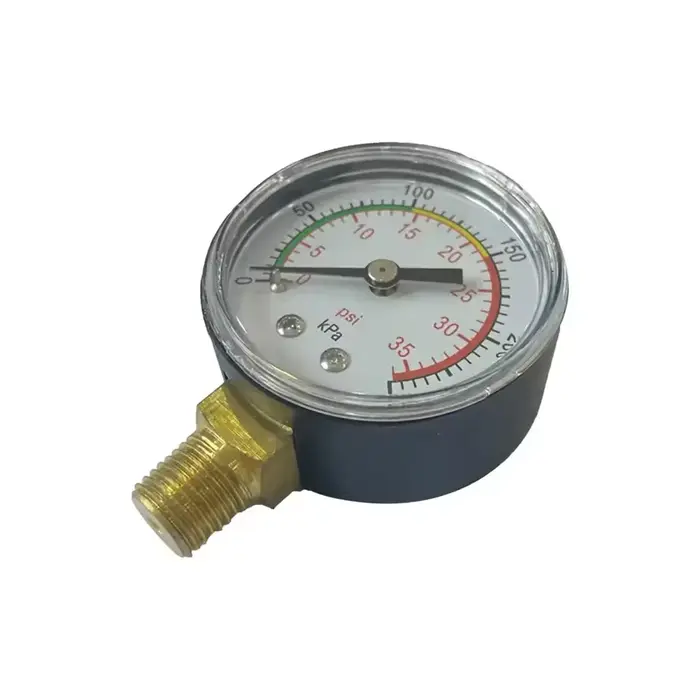 Manomètre de pression pour filtre à sable, construction en métal et ABS, manomètre de pression pour