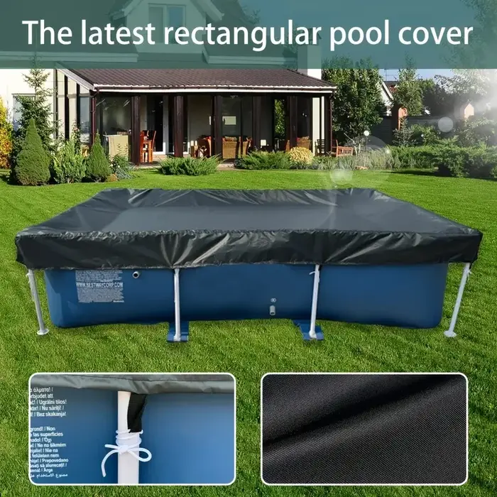 Couverture de piscine rectangulaire