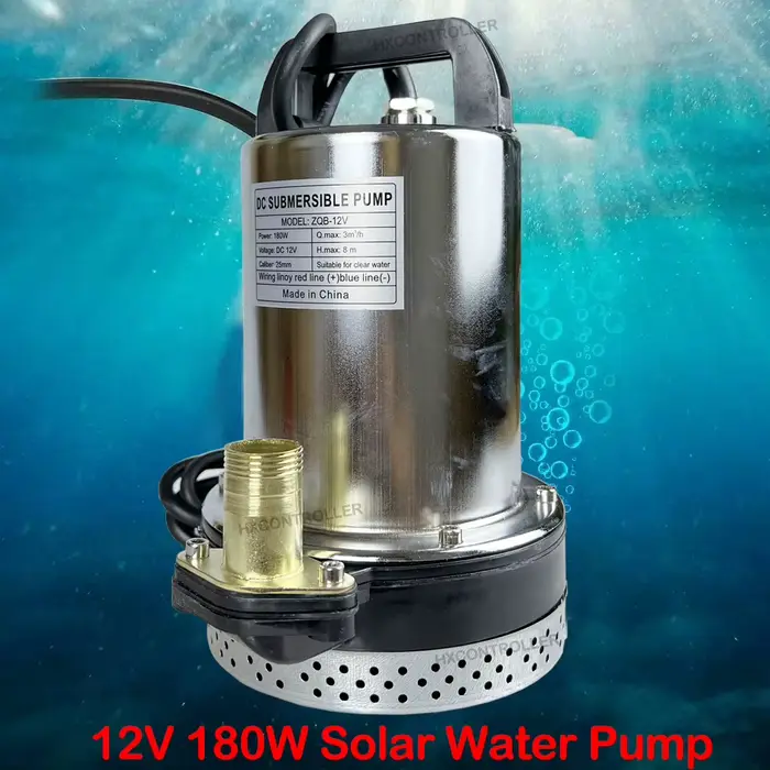 Pompe d'eau sale propre Submersible 12V 24V 180W 220W, pompe de puits profond pour piscine, Irrigati