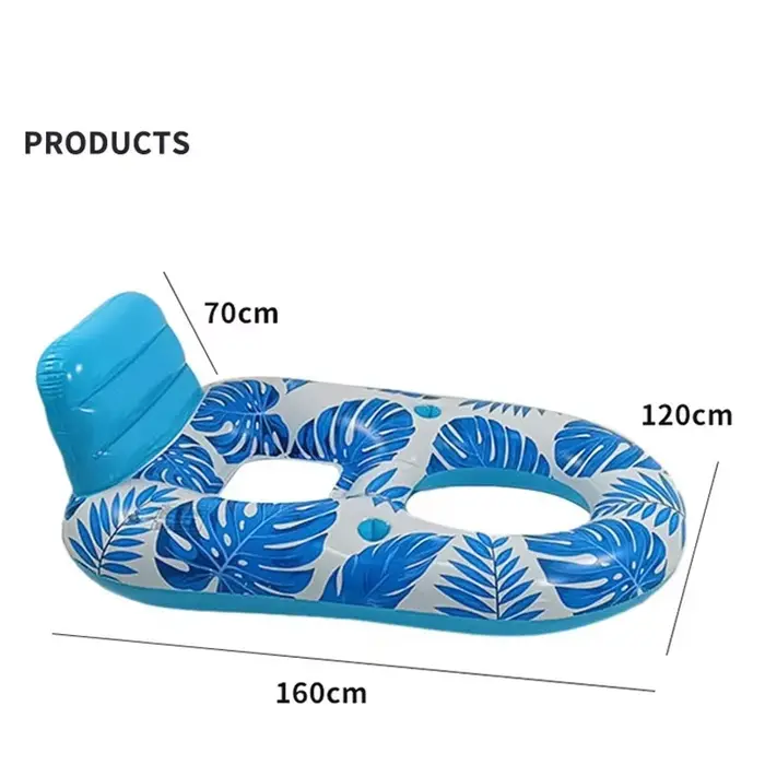 Chaise longue gonflable pour adultes, canapé flottant en maille, grand dossier pour piscine, lac, pl