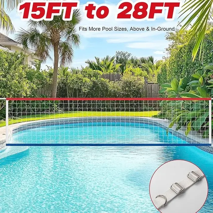 Filet de volley-ball de piscine réglable 15-28FT