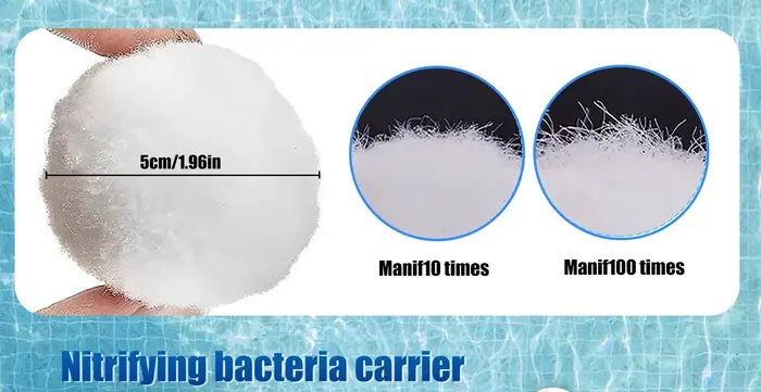 Les boules filtrantes de piscine de 700g peuvent remplacer le sable filtrant de 25kg