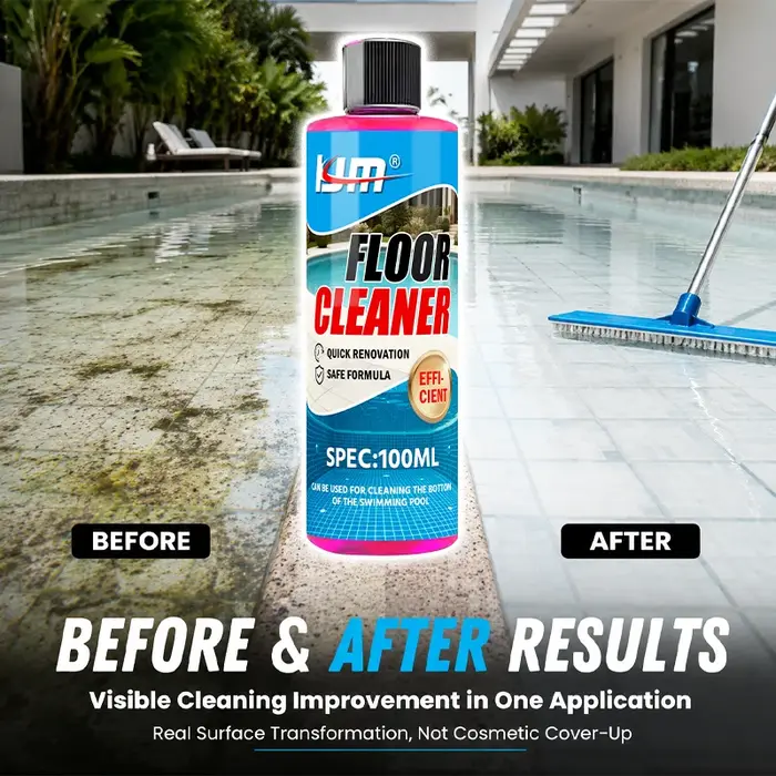 Concentré de nettoyant pour fond de piscine