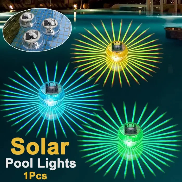 Lampe solaire flottante LED pour piscine