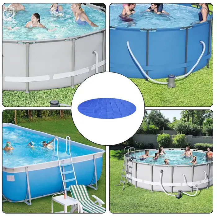 Tapis de sol imperméable et robuste pour piscine ronde de 3