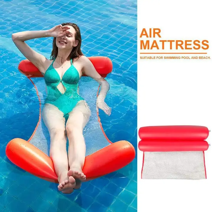 Nouveau matelas gonflable flottant pliable pour piscine, hamac aquatique, matelas pneumatique en PVC
