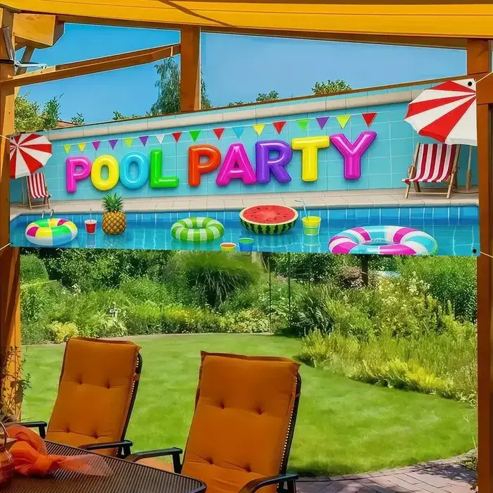 VIKAMA – bannière de fête de piscine