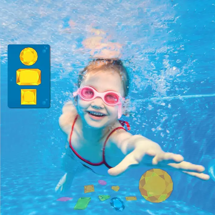Jouets de piscine Skillmatics comprenant 64 pierres précieuses colorées