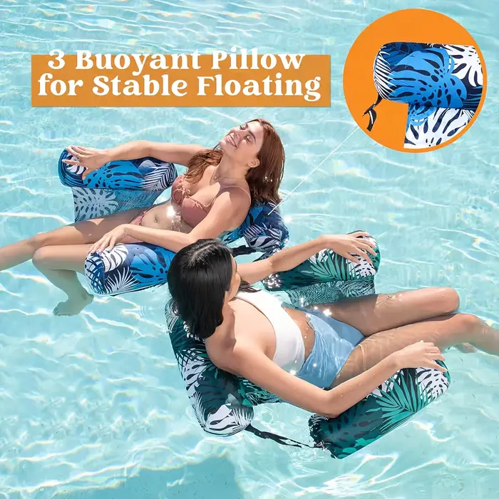 Chaise longue de piscine gonflable