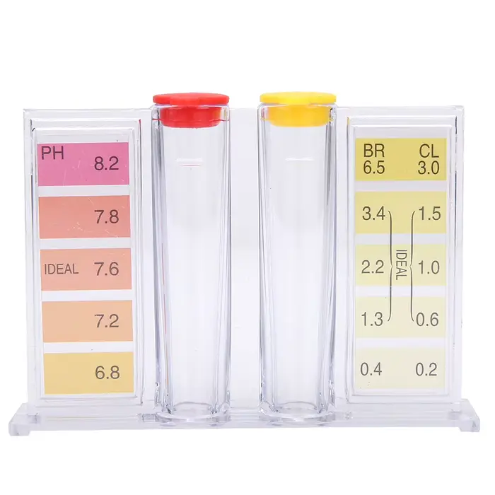 Kit de test de la qualité de l'eau au chlore PH pour piscine, boîte de test d'eau, kit de test de la qualité de l'eau