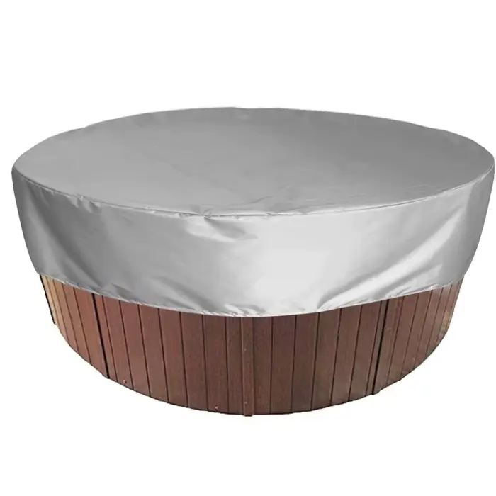 Couverture de baignoire ronde extérieure Anti-Uv Spa bain à remous housse Anti-poussière pliable pro