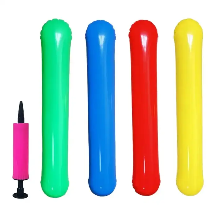 Ensemble de 4 flotteurs gonflables pour piscine avec pompe à air, bâtons de piscine pour rivière, la